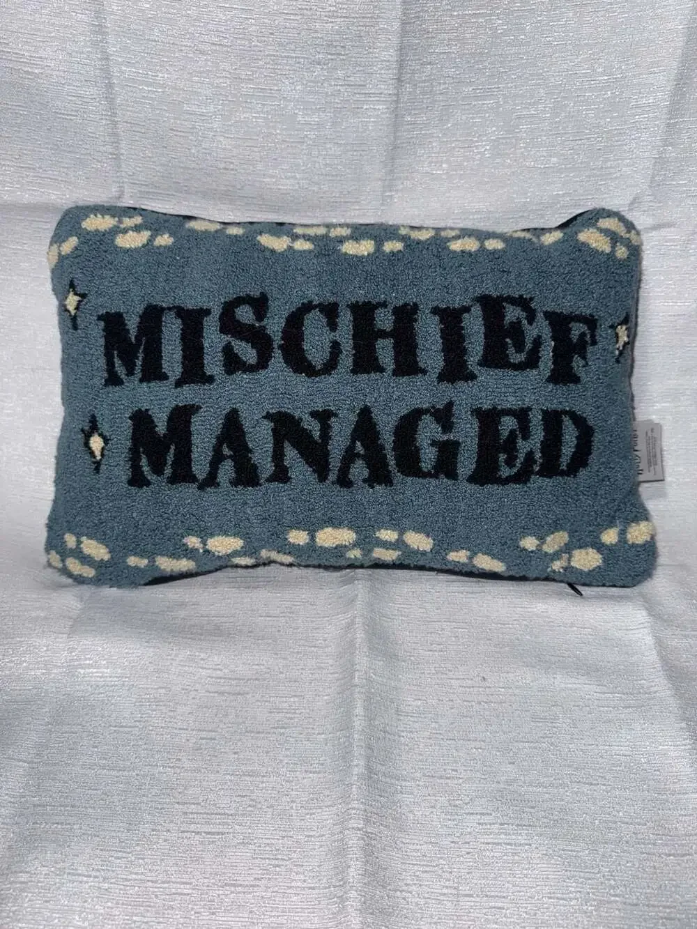 Harry Potter 'Mischief Managed' Hooked Lumbar Decorative Throw Pillow